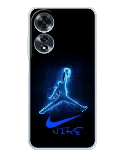 Чехол для OPPO A60 с картинкой «Jordan Neon Blue» Чехол для OPPO A60 с картинкой «Jordan Neon Blue»