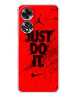 Чехол для OPPO A60 с картинкой «Nike Just Do It» Чехол для OPPO A60 с картинкой «Nike Just Do It»
