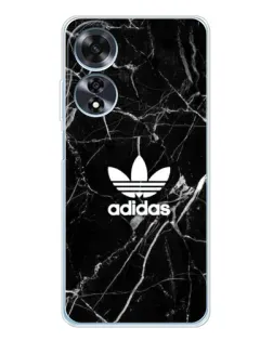 Чехол для OPPO A60 с картинкой «Белый мрамор Adidas»