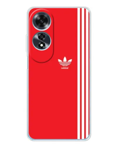Чехол для OPPO A60 с картинкой «Красный минимализм Adidas» Чехол для OPPO A60 с картинкой «Красный минимализм Adidas»