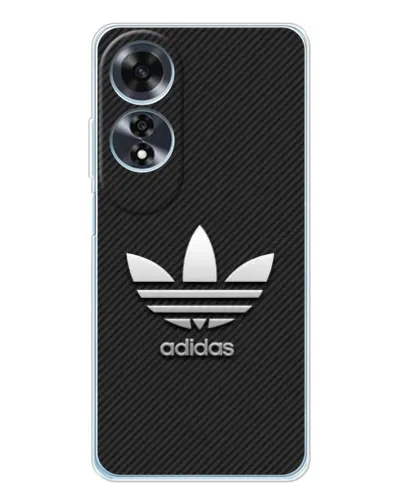 Чехол для OPPO A60 с картинкой «Adidas Карбоновая текстура» Чехол для OPPO A60 с картинкой «Adidas Карбоновая текстура»