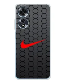 Чохол для OPPO A60 з картинкою «Nike — карбонова сітка» Чохол для OPPO A60 з картинкою «Nike — карбонова сітка»