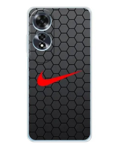 Чохол для OPPO A60 з картинкою «Nike — карбонова сітка» Чохол для OPPO A60 з картинкою «Nike — карбонова сітка»