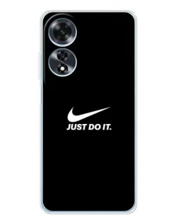 Чохол для OPPO A60 з картинкою «Мінімалізм від Nike» Чохол для OPPO A60 з картинкою «Мінімалізм від Nike»