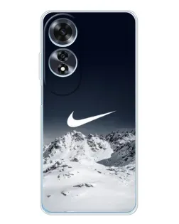 Чохол для OPPO A60 з картинкою «Nike — зимові гори» Чохол для OPPO A60 з картинкою «Nike — зимові гори»