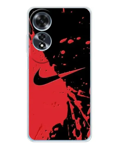 Чохол для OPPO A60 з картинкою «Червоні бризки Nike» Чохол для OPPO A60 з картинкою «Червоні бризки Nike»