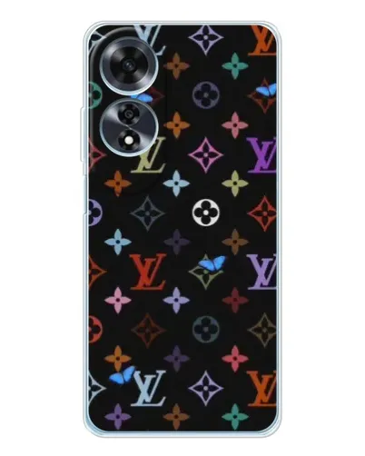 Чохол для OPPO A60 з картинкою «Кольорова монограма LV» Чохол для OPPO A60 з картинкою «Кольорова монограма LV»
