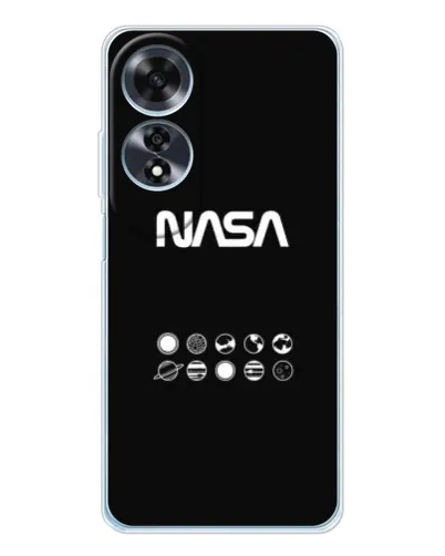 Чехол для OPPO A60 с картинкой «NASA — технический принт»