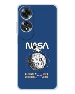 Чохол для OPPO A60 з картинкою «NASA — місячна місія»