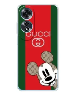 Чохол для OPPO A60 з картинкою «Gucci — смуги та Міккі» Чохол для OPPO A60 з картинкою «Gucci — смуги та Міккі»