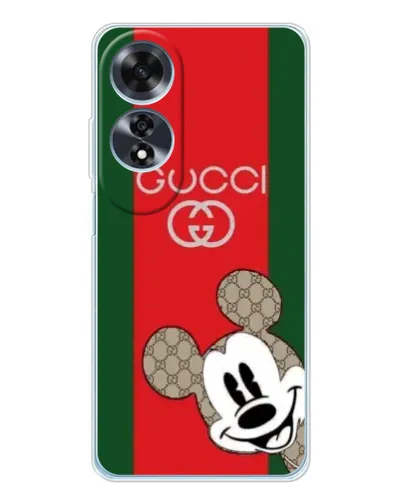 Чохол для OPPO A60 з картинкою «Gucci — смуги та Міккі» Чохол для OPPO A60 з картинкою «Gucci — смуги та Міккі»