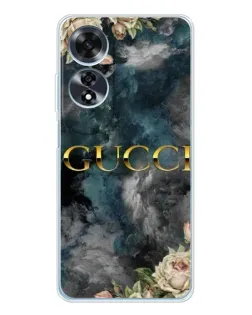 Чохол для OPPO A60 з картинкою «Абстрактні квіти Gucci» Чохол для OPPO A60 з картинкою «Абстрактні квіти Gucci»