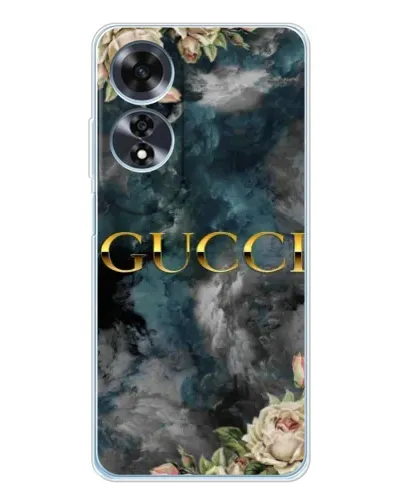 Чохол для OPPO A60 з картинкою «Абстрактні квіти Gucci» Чохол для OPPO A60 з картинкою «Абстрактні квіти Gucci»