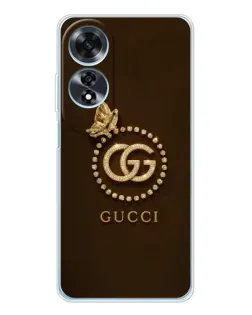 Чохол для OPPO A60 з картинкою «Gucci — золотий метелик» Чохол для OPPO A60 з картинкою «Gucci — золотий метелик»