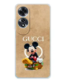 Чохол для OPPO A60 з картинкою «Міккі Маус Gucci — крафт» Чохол для OPPO A60 з картинкою «Міккі Маус Gucci — крафт»