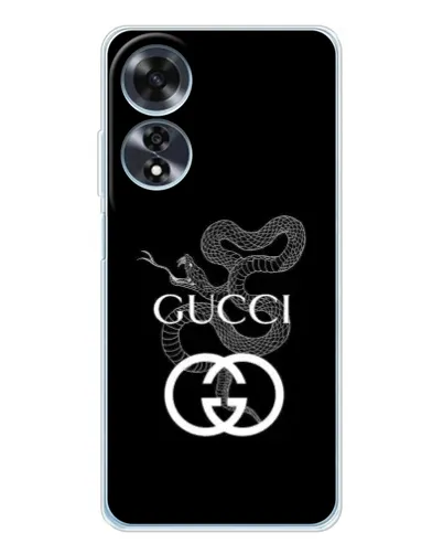 Чохол для OPPO A60 з картинкою «Gucci — срібна змія» Чохол для OPPO A60 з картинкою «Gucci — срібна змія»