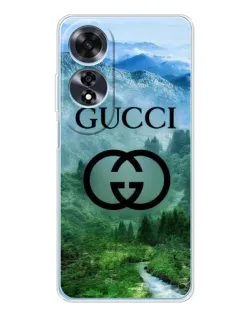 Чохол для OPPO A60 з картинкою «Gucci — гірський пейзаж» Чохол для OPPO A60 з картинкою «Gucci — гірський пейзаж»