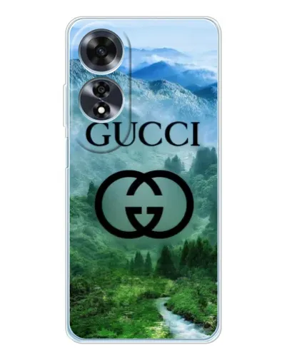 Чохол для OPPO A60 з картинкою «Gucci — гірський пейзаж» Чохол для OPPO A60 з картинкою «Gucci — гірський пейзаж»