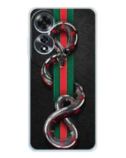 Чохол для OPPO A60 з картинкою «Gucci — змія на смузі» Чохол для OPPO A60 з картинкою «Gucci — змія на смузі»