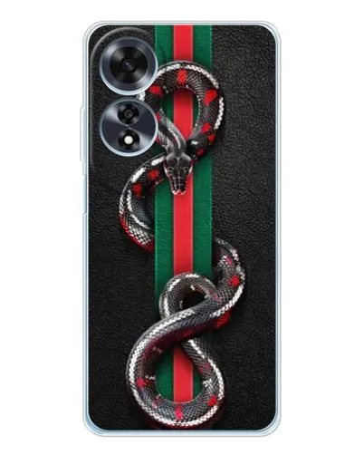 Чохол для OPPO A60 з картинкою «Gucci — змія на смузі» Чохол для OPPO A60 з картинкою «Gucci — змія на смузі»