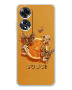 Чохол для OPPO A60 з картинкою «Gucci — золоті метелики» Чохол для OPPO A60 з картинкою «Gucci — золоті метелики»