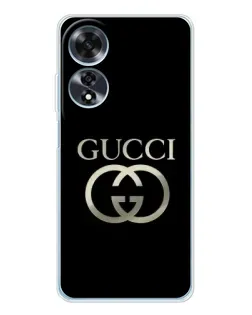 Чохол для OPPO A60 з картинкою «Gucci — золото на чорному» Чохол для OPPO A60 з картинкою «Gucci — золото на чорному»