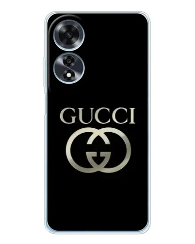 Чохол для OPPO A60 з картинкою «Gucci — золото на чорному» Чохол для OPPO A60 з картинкою «Gucci — золото на чорному»