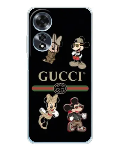 Чохол для OPPO A60 з картинкою «Gucci — герої Disney та монограма» Чохол для OPPO A60 з картинкою «Gucci — герої Disney та монограма»