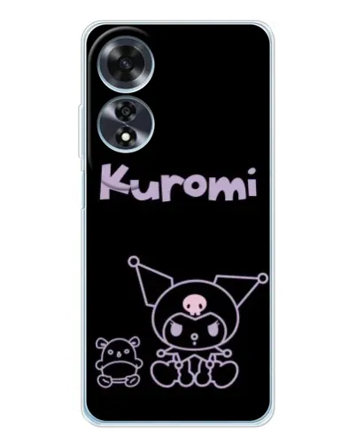 Чохол для OPPO A60 з картинкою «Kuromi — чорний мінімалізм» Чохол для OPPO A60 з картинкою «Kuromi — чорний мінімалізм»