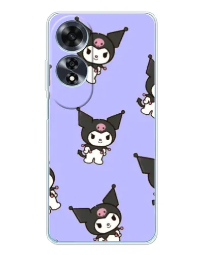 Чохол для OPPO A60 з картинкою «Паттерн з Kuromi» Чохол для OPPO A60 з картинкою «Паттерн з Kuromi»