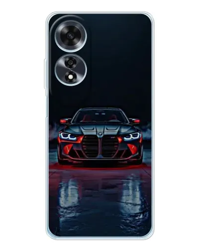 Чехол для OPPO A60 с картинкой «BMW на мокрой дороге»