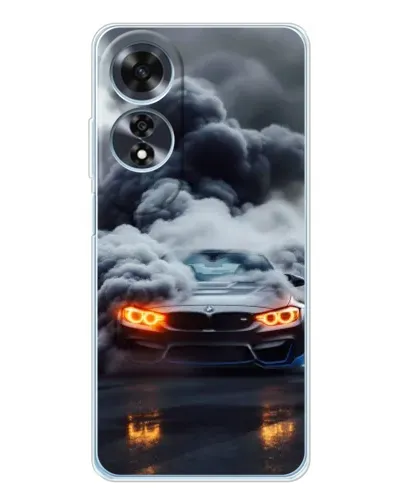 Чехол для OPPO A60 с картинкой «BMW в дыму»