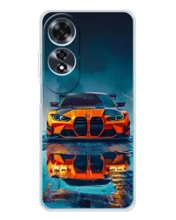 Чехол для OPPO A60 с картинкой «BMW — золотая эмблема»