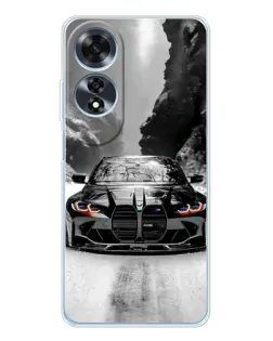Чехол для OPPO A60 с картинкой «BMW — акварельный дрифт»