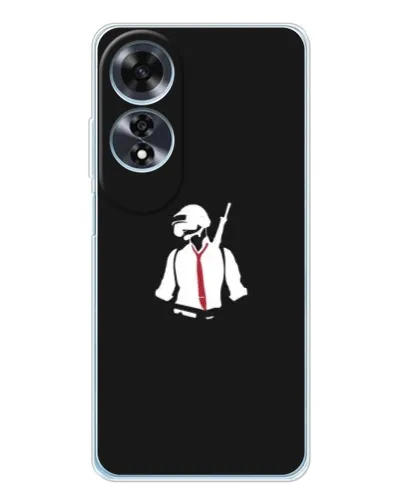 Чохол для OPPO A60 з картинкою «PUBG — силует воїна» Чохол для OPPO A60 з картинкою «PUBG — силует воїна»