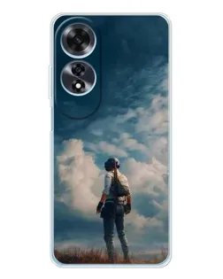 Чохол для OPPO A60 з картинкою «Герой PUBG на скелі» Чохол для OPPO A60 з картинкою «Герой PUBG на скелі»