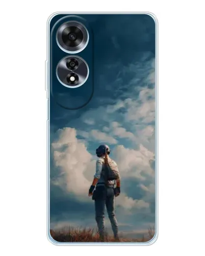 Чохол для OPPO A60 з картинкою «Герой PUBG на скелі» Чохол для OPPO A60 з картинкою «Герой PUBG на скелі»