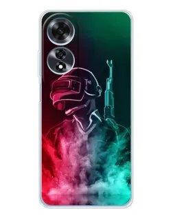Чохол для OPPO A60 з картинкою «PUBG — вогняний воїн» Чохол для OPPO A60 з картинкою «PUBG — вогняний воїн»
