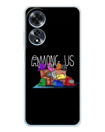 Чохол для OPPO A60 з картинкою «Логотип Among Us»