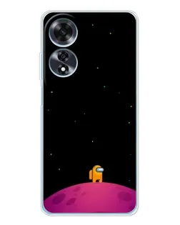 Чохол для OPPO A60 з картинкою «Самотній герой на планеті»