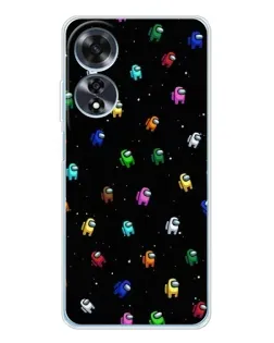 Чохол для OPPO A60 з картинкою «Екіпаж Among Us»