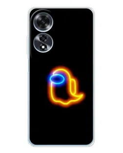 Чохол для OPPO A60 з картинкою «Among Us неонове сяйво»