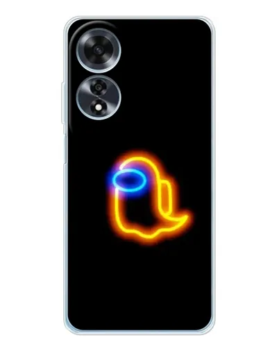 Чохол для OPPO A60 з картинкою «Among Us неонове сяйво»