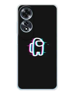 Чохол для OPPO A60 з картинкою «Among Us неон»
