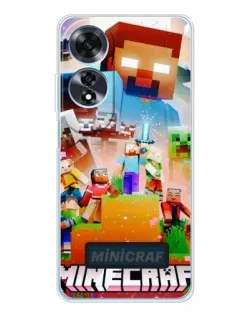 Чохол для OPPO A60 з картинкою «Minecraft герої гри»
