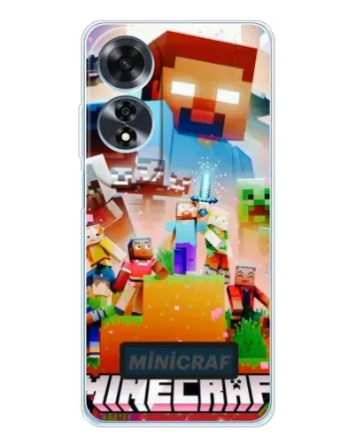 Чохол для OPPO A60 з картинкою «Minecraft герої гри»