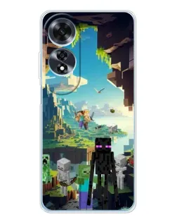 Чохол для OPPO A60 з картинкою «Ендермен у лісі»
