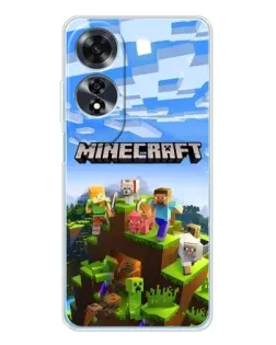 Чохол для OPPO A60 з картинкою «Minecraft класичний світ»