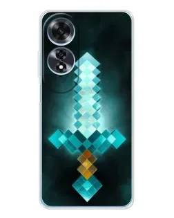 Чохол для OPPO A60 з картинкою «Алмазний меч неон»