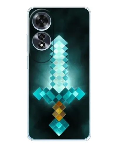 Чохол для OPPO A60 з картинкою «Алмазний меч неон»